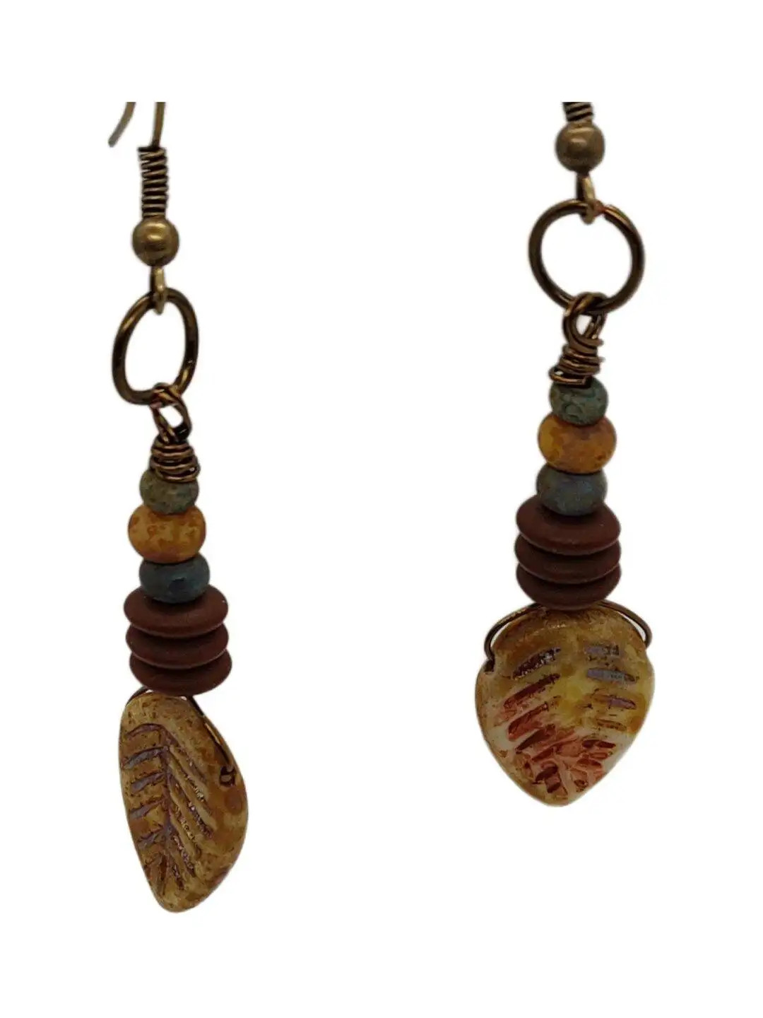 Rustic Leave Dangling Earrings