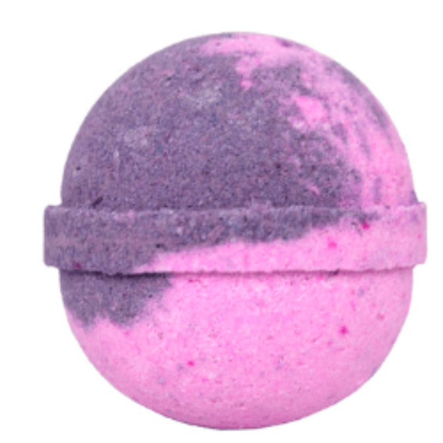 black raspberry vanilla bath bomb